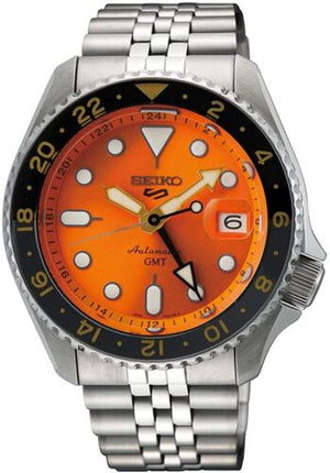 SEIKO 5 Sports SSK005KC SKX Sports Style GMT Mechanical Automatic Watch Men PSL