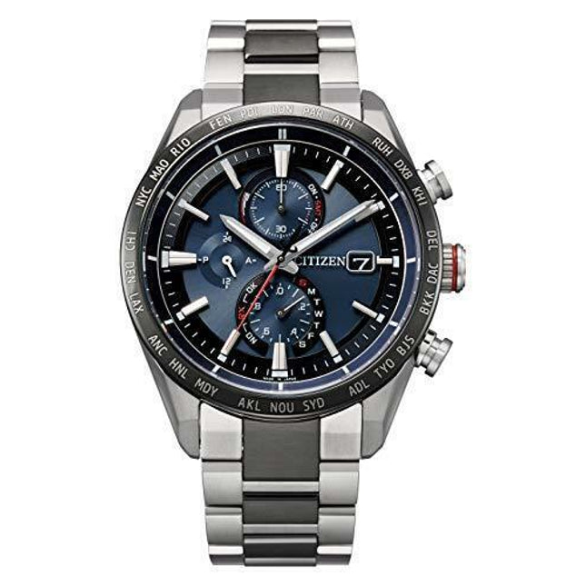 Citizen Attesa AT8186-51L Eco-Drive Radio Titanium Men`s Watch