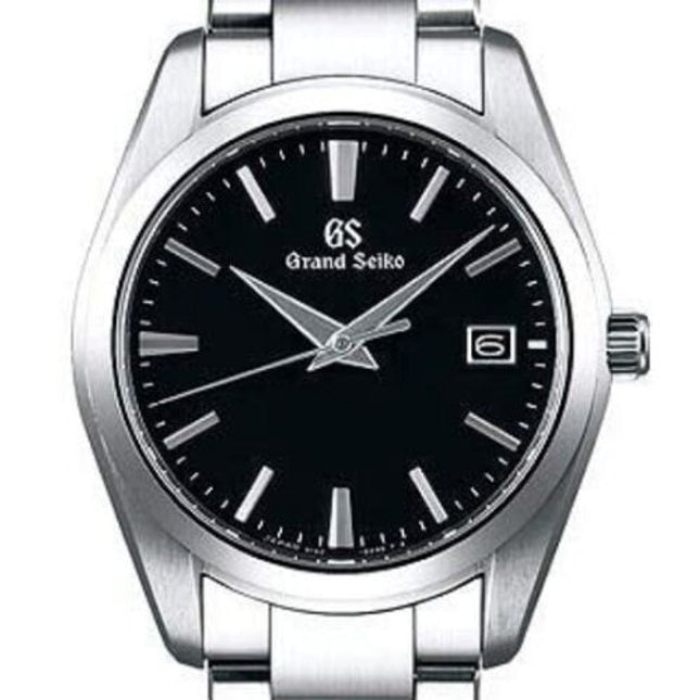 SEIKO GRAND SEIKO SBGX261 Black Quartz Stainless steel Men's Watch in Box