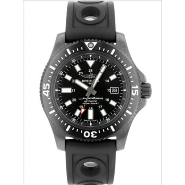Breitling M17393 Super Ocean 44 Special Black Mens Wrist Watch M192B92OPB