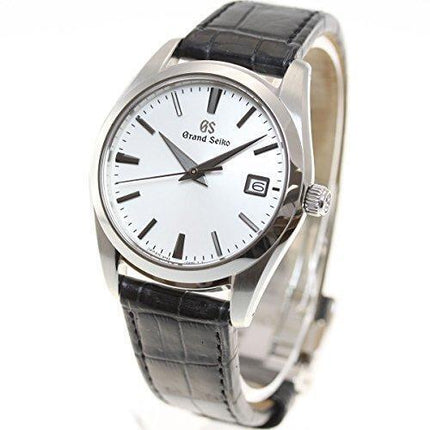 Grand Seiko Quartz Crocodile leather band Men's watch SBGX295