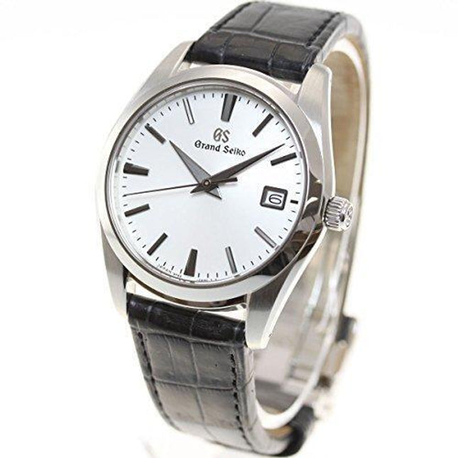 Grand Seiko Quartz Crocodile leather band Men's watch SBGX295