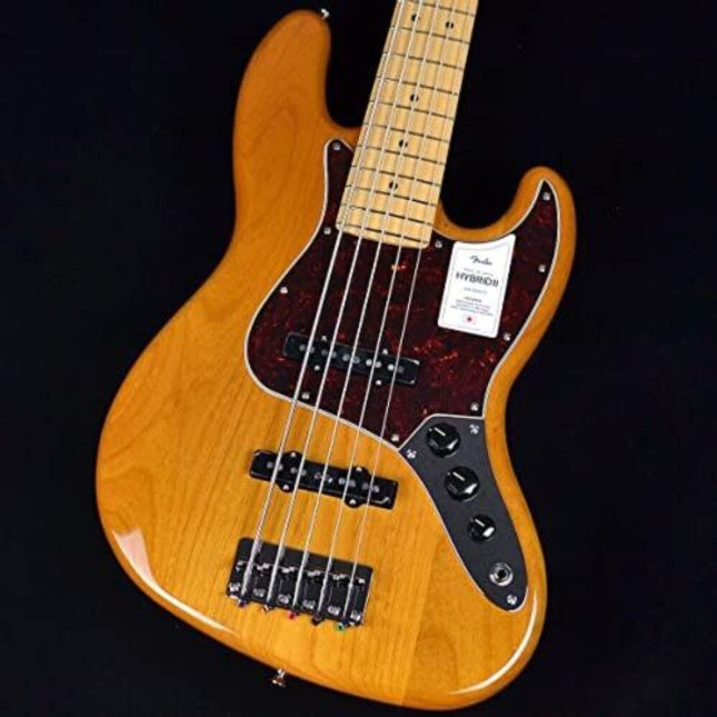 Fender Made in Hybrid II Jazz Bass V Vintage Natural Electric Bass