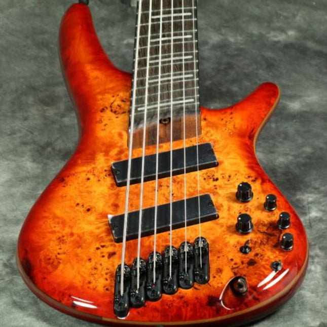 Ibanez Bass Workshop Multi Scale 6-String Bass Brown Topaz Burst SRMS806