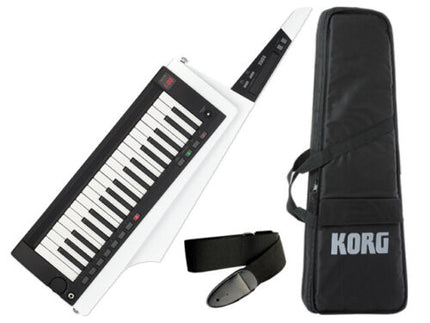 Korg RK-100S2-WH White 37-Key Keytar Shoulder Keyboard Synthesizer Soft case