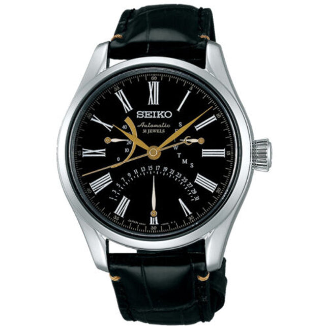 SEIKO PRESAGE SARD011 Black Mechanical Automatic Leather Men's Watch in Box