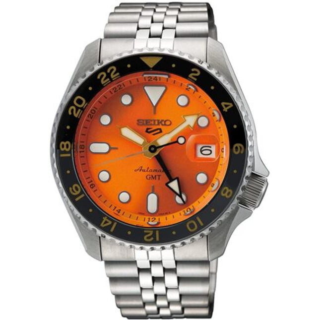 SEIKO 5 Sports SSK005KC SKX Sports Style GMT Mechanical Automatic Watch Men PSL