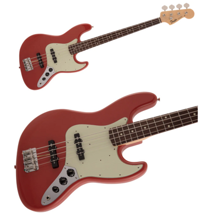 Fender Made in Traditional Series 60s Jazz Bass Fiesta Red Bass Guitar
