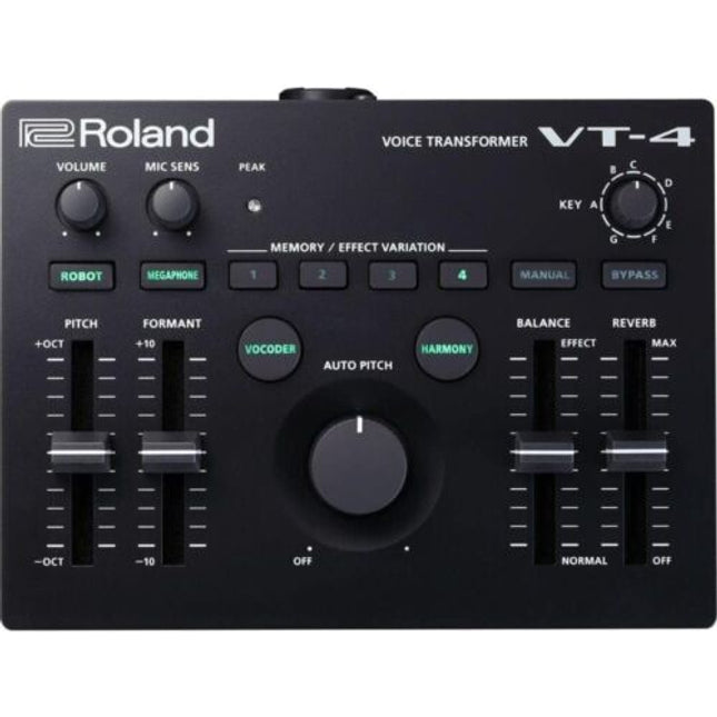 ROLAND VT-4 Voice Transformer Vocal Multi-Effects Processor Live Performance BLK