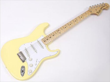 Fender Japan Yellow White Exclusive Yngwie Malmsteen Signature Stratocaster