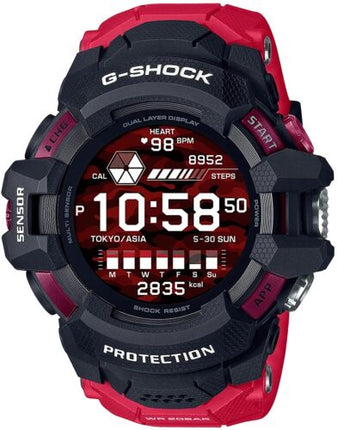 CASIO G-SHOCK Watch Men's GSW-H1000-1A4JR Red Digital Round Face G-SQUAD PRO