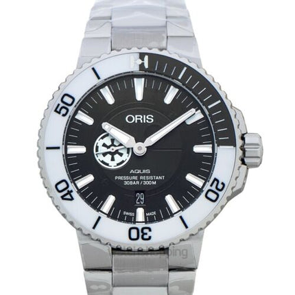 ORIS Aquis 01 743 7734 4184-Set MB Black Dial Men's Watch