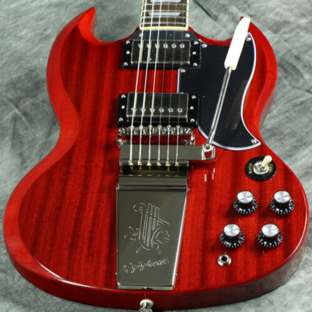 Epiphone Inspired by Gibson SG Standard 61 Maestro Vibrola Vintage Cherry